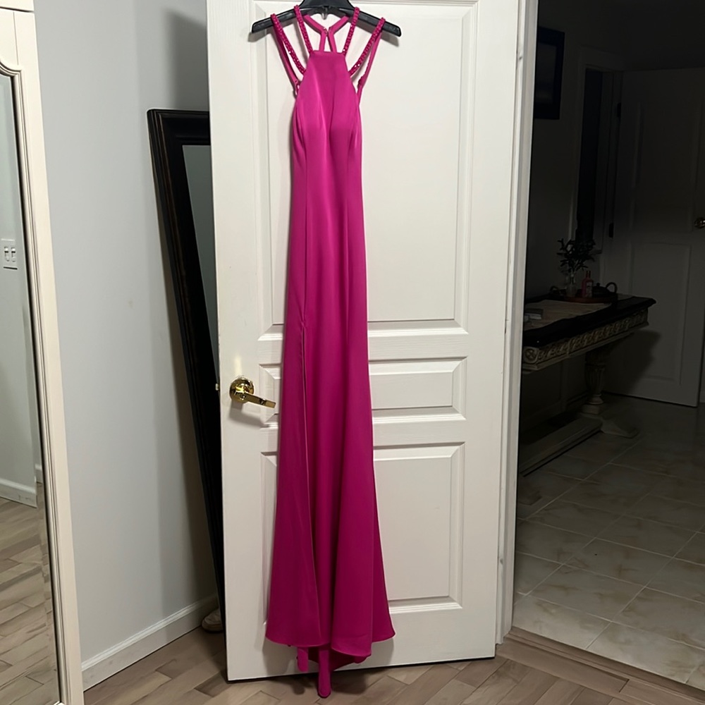 La femme fashion pink size 0 prom dress